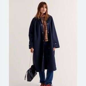 Balzac Paris Navy Trench Coat size 1